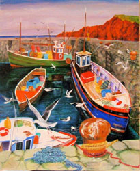 Boats in St Abbs