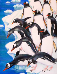 Diving Penguins